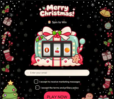 Gingerbread Night, a Christmas slot machine template