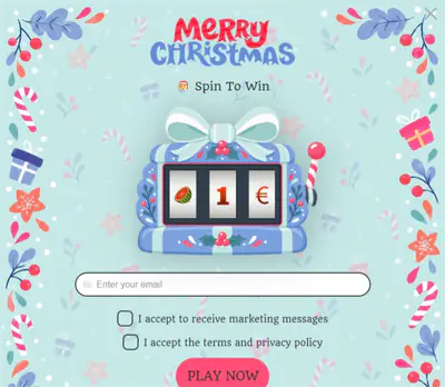 Candy Cane Slots, a Christmas slot machine template