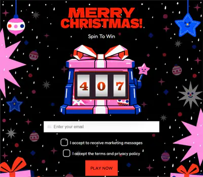 Pop Art Slots, a Christmas slot machine template