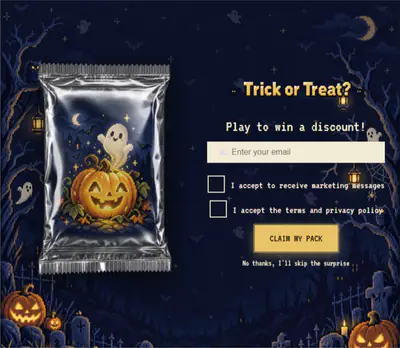 Graveyard Treats, a Halloween mystery pack template